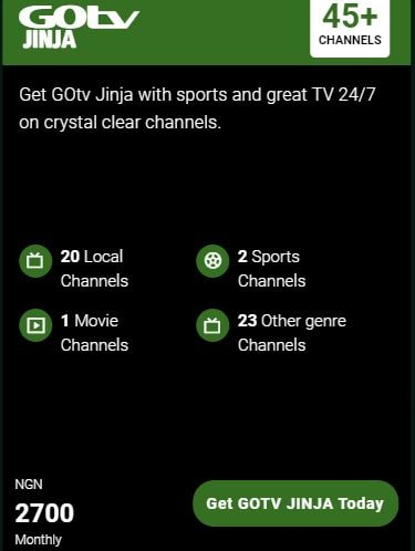 Gotv Jinja Channels List